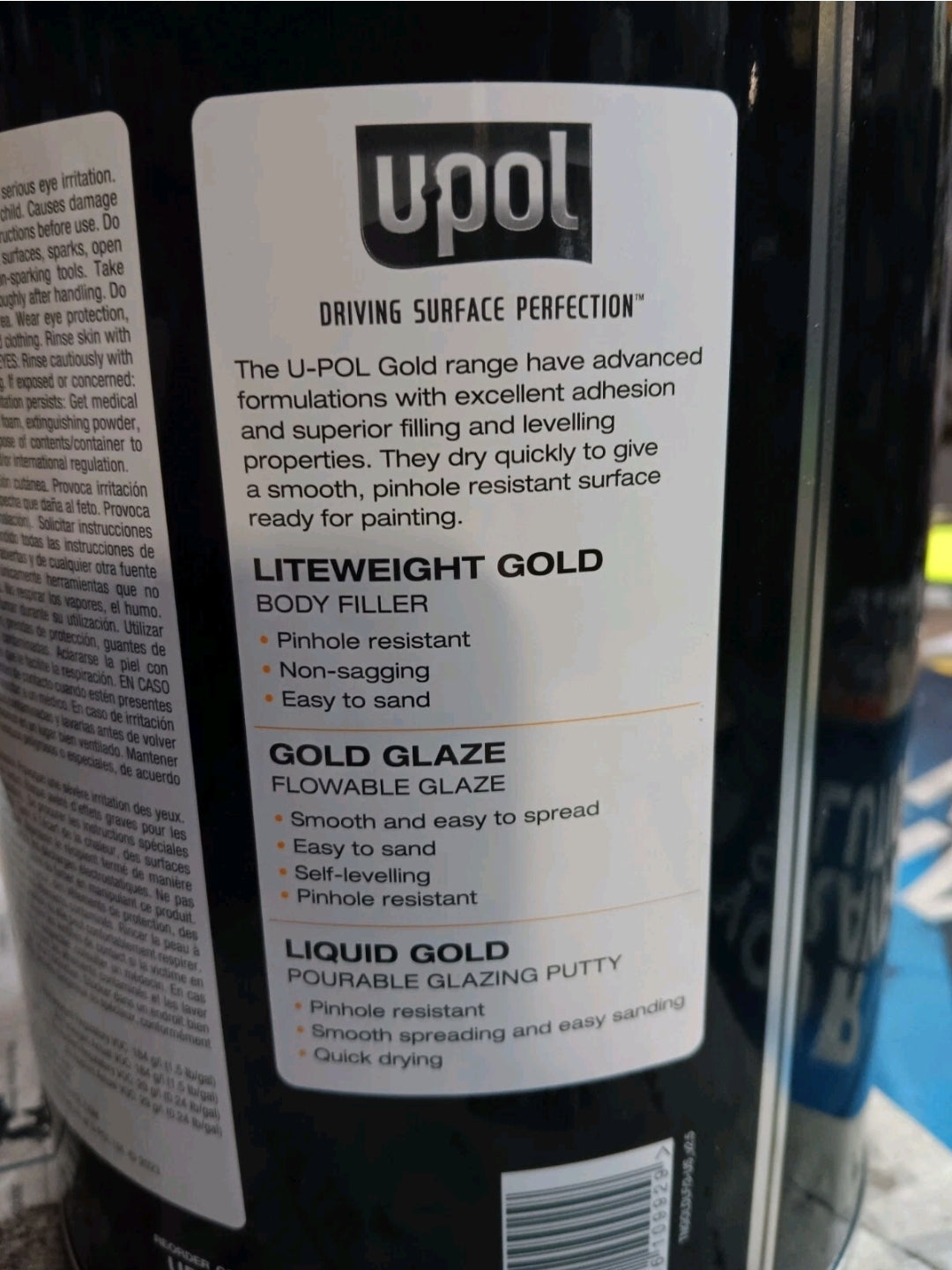 UPOL UP0745, Gold Lightweight Filler 3L