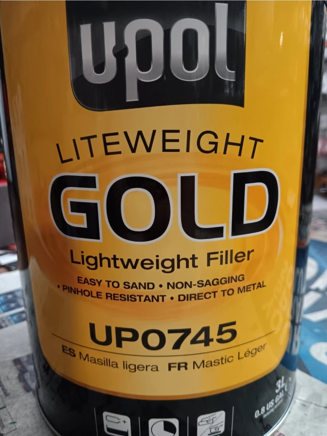 UPOL UP0745, Gold Lightweight Filler 3L